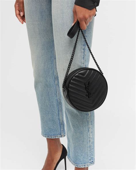 jade ysl round quilted grain de poudre crossbody bag|YSL Jade Round Quilted Crossbody Bag.